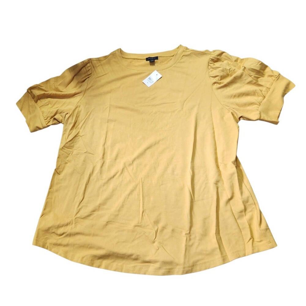 Ann Taylor mustard blouse NWT